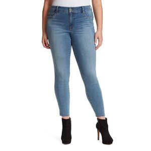 Jessica Simpson Trendy Kiss Me Super-Skinny Jeans Blue Plus Size 24W MSRP $80